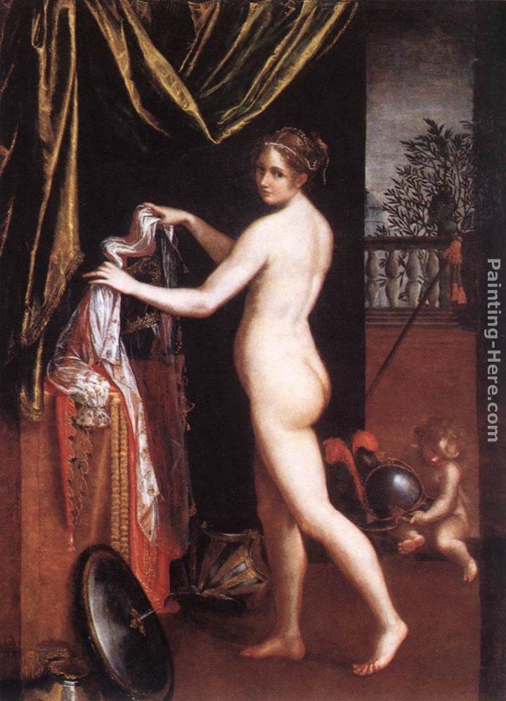 Lavinia Fontana Minerva Dressing